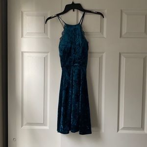 Velvet part dress